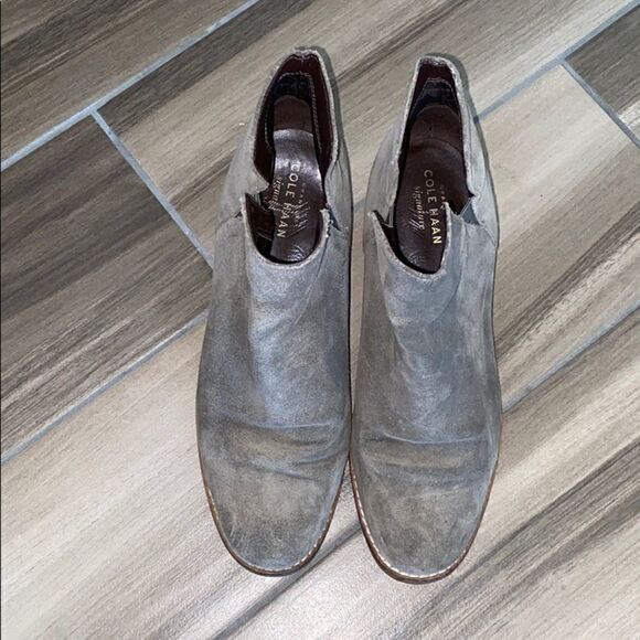 Cole Haan Abbott cutout suede booties - Picture 3 of 4